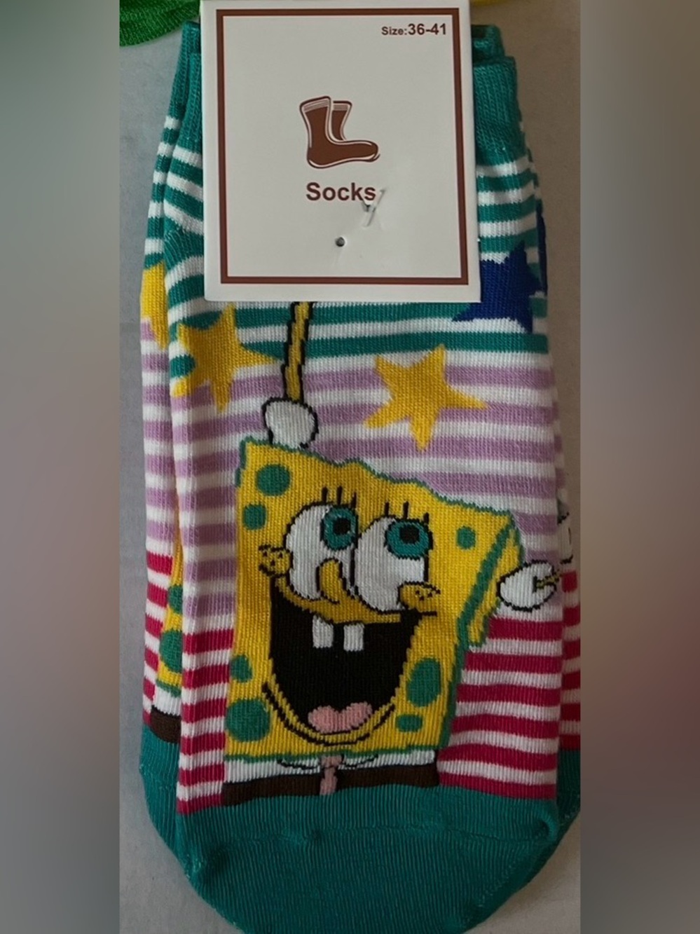 Fashion Ankle Socks w/ Sponge Character